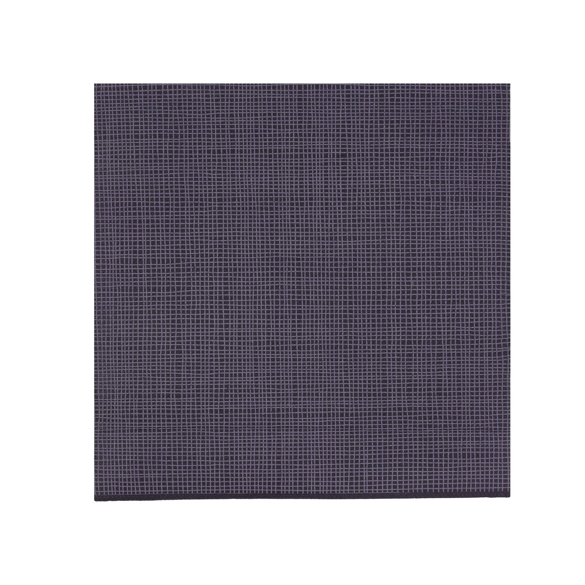 Luxenap Square Black Paper Napkin - Double Point, 2-Ply, with White Threads - 15 3/4'' x 15 3/4'' - 1200 count box