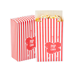 Bio Tek 0.74 oz Red Paper Popcorn Box - 4