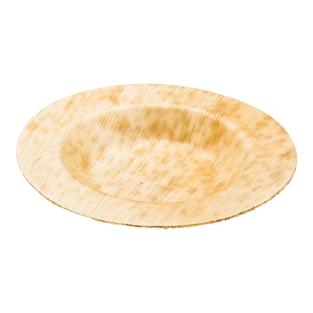 Round Natural Bamboo Small Plate - 3 1/2" x 3 1/2" - 100 count box