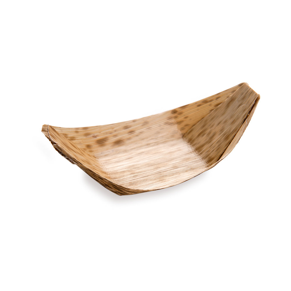 Natural Bamboo Small Boat - 4 3/4" x 2" x 1 1/2" - 200 count box