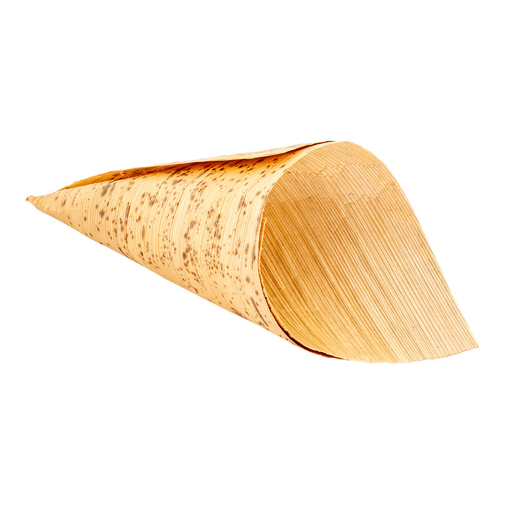 4 oz Natural Bamboo Large Cone - 7" x 3" x 3" - 200 count box