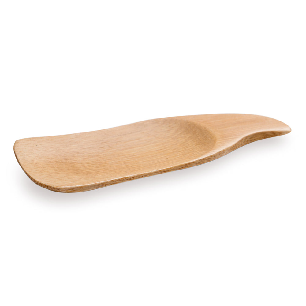 Natural Bamboo Spoon - Carved - 4" x 1 1/2" - 100 count box