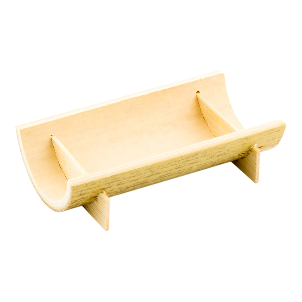 Rectangle Natural Bamboo Small Canoe - 4" x 2" x 1" - 100 count box