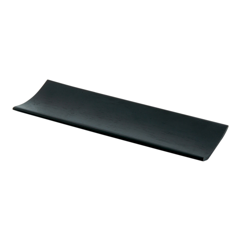 Rectangle Black Bamboo Serving Plate - 7" x 2 1/4" - 100 count box