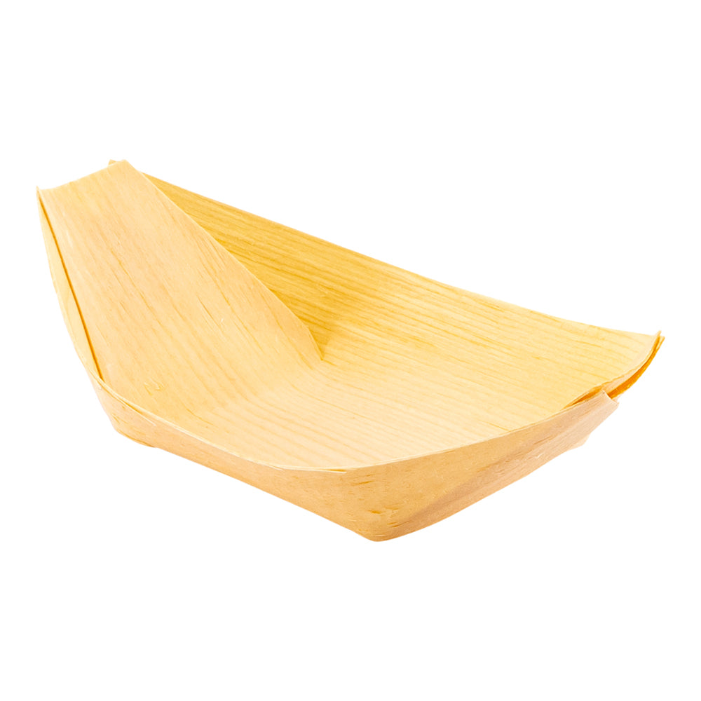 Natural Pinewood Mini Boat - 3 1/2" x 2 1/4" x 3/4" - 200 count box