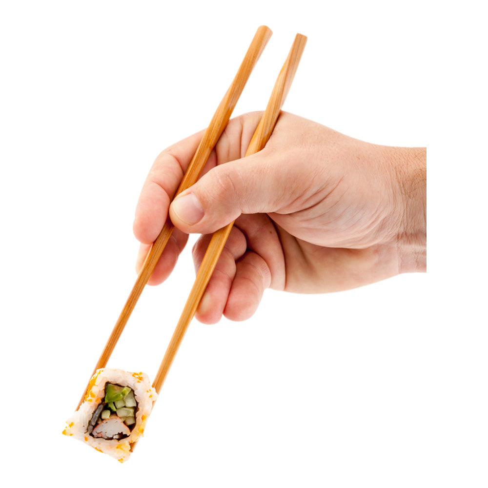 Natural Bamboo Twisted Chopsticks - 9" - 100 count box