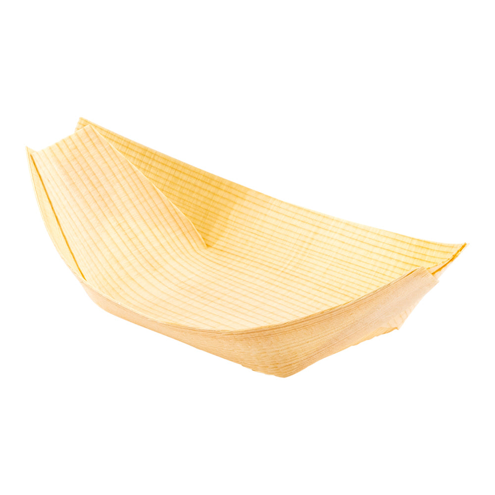 Natural Pinewood Small Boat - 4 1/2" x 2 1/2" x 1/2" - 200 count box