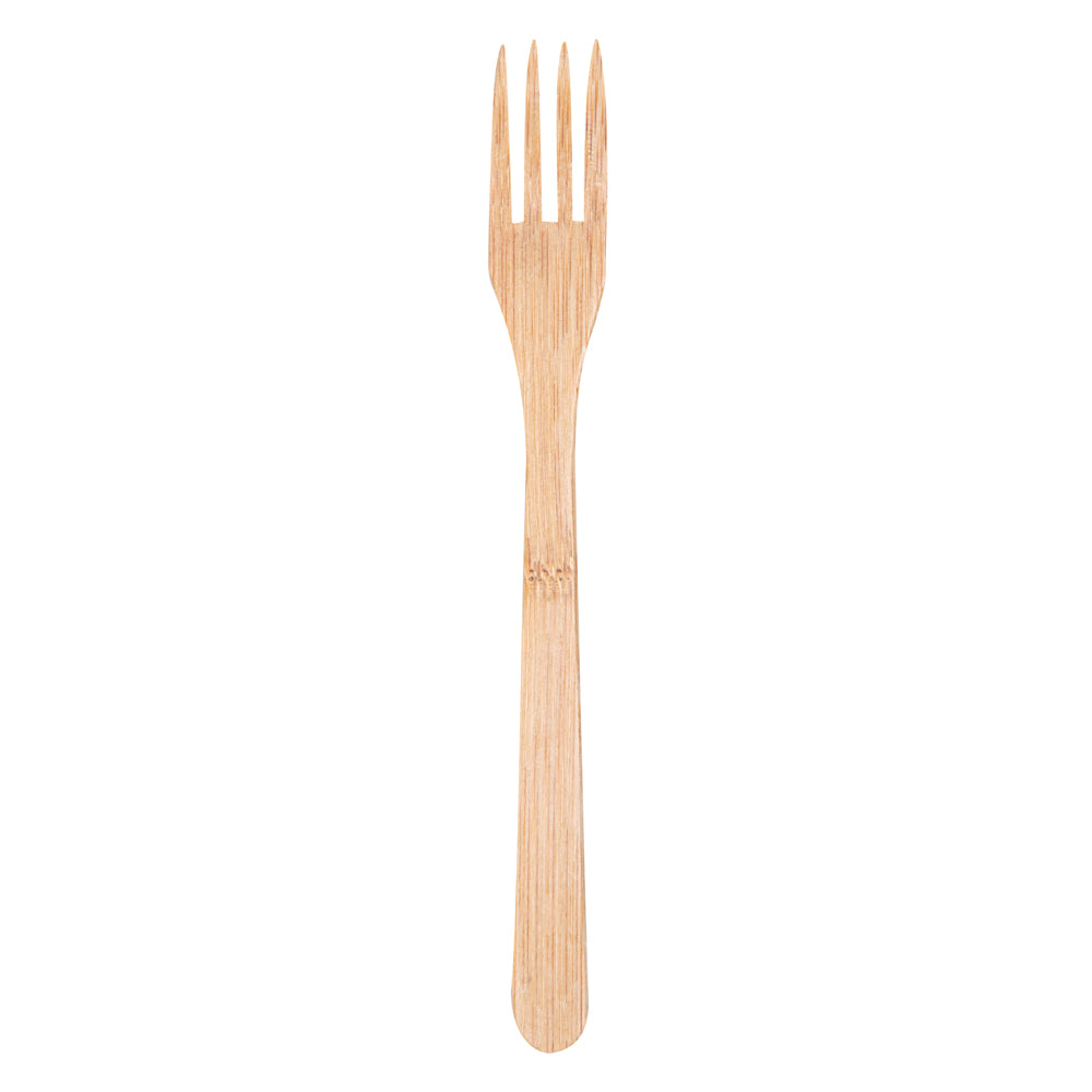 Natural Bamboo Fork - 8" - 100 count box