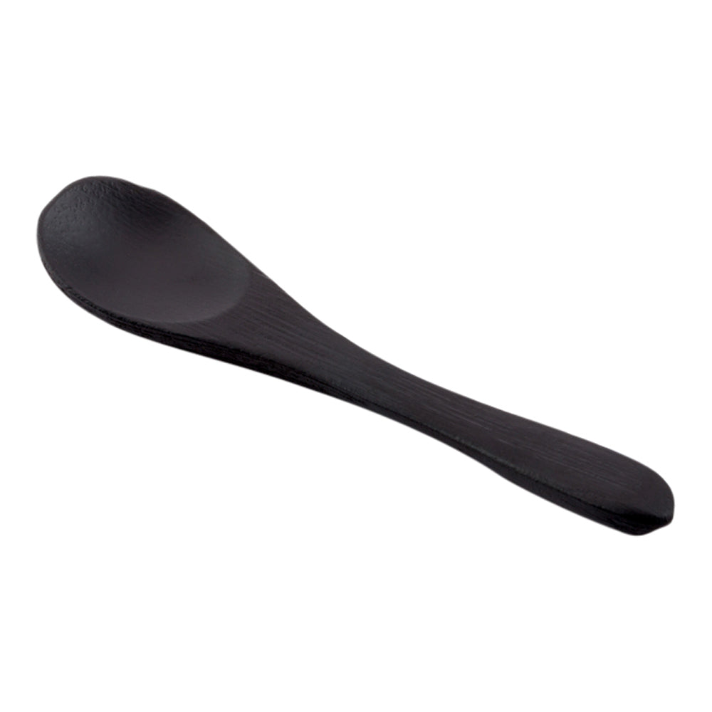 Black Bamboo Mini Spoon - 3 1/2" - 100 count box