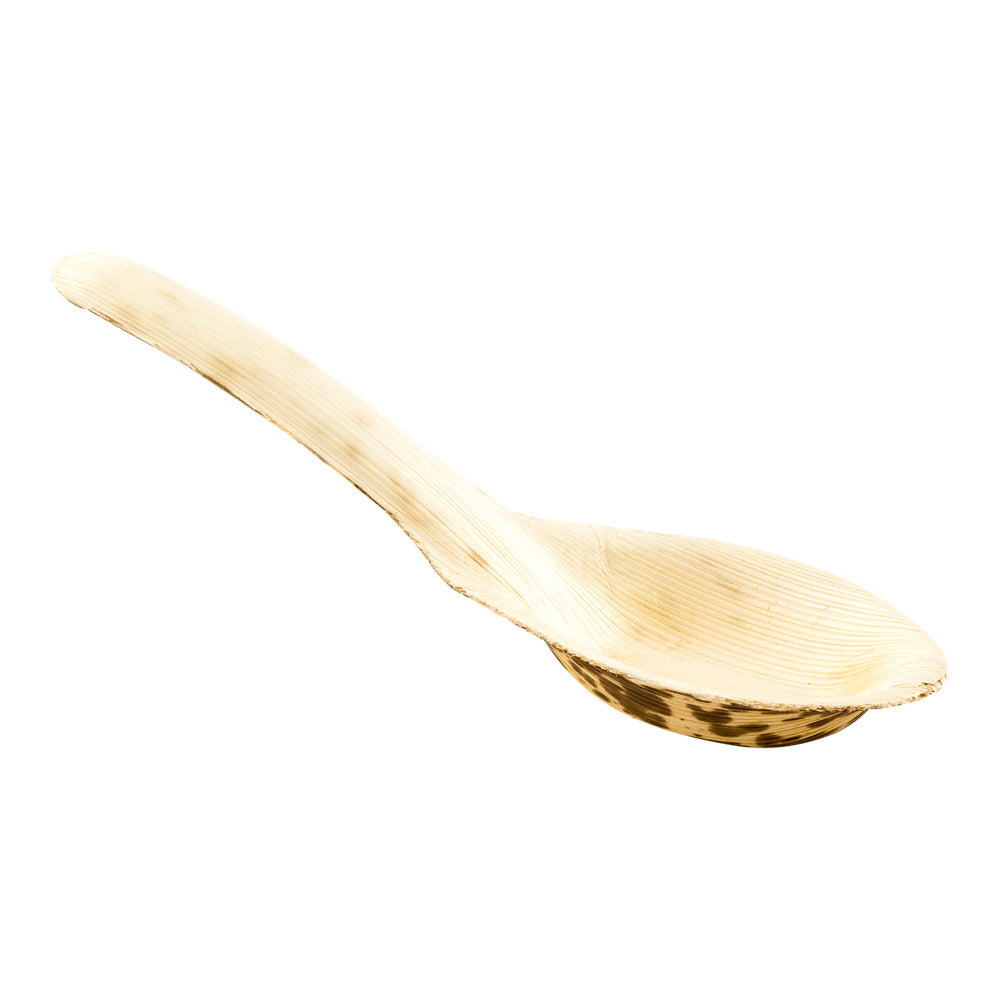 Leaf Spoon - Bamboo - 5" x 1 1/2" x 1 1/2" - 100 count box