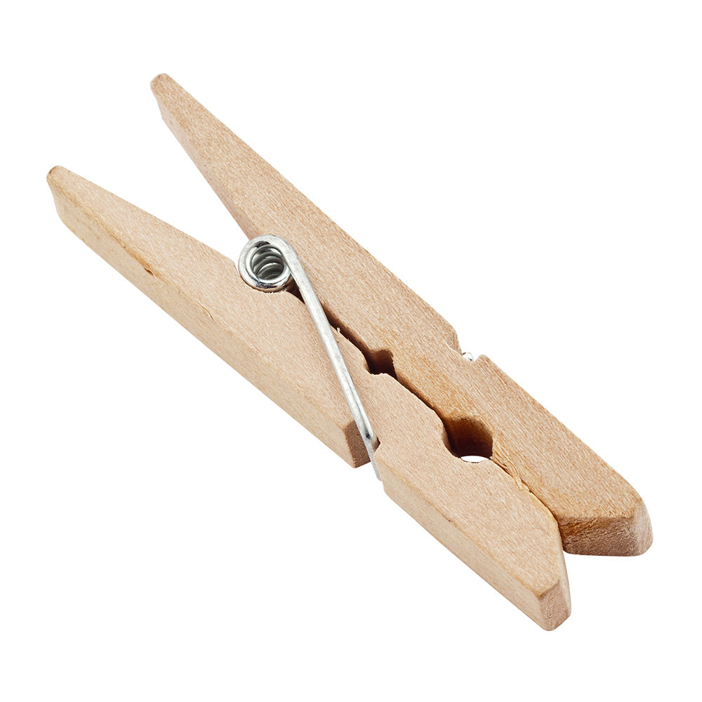 Natural Bamboo Mini Clothespin - 2" x 1/2" - 50 count box