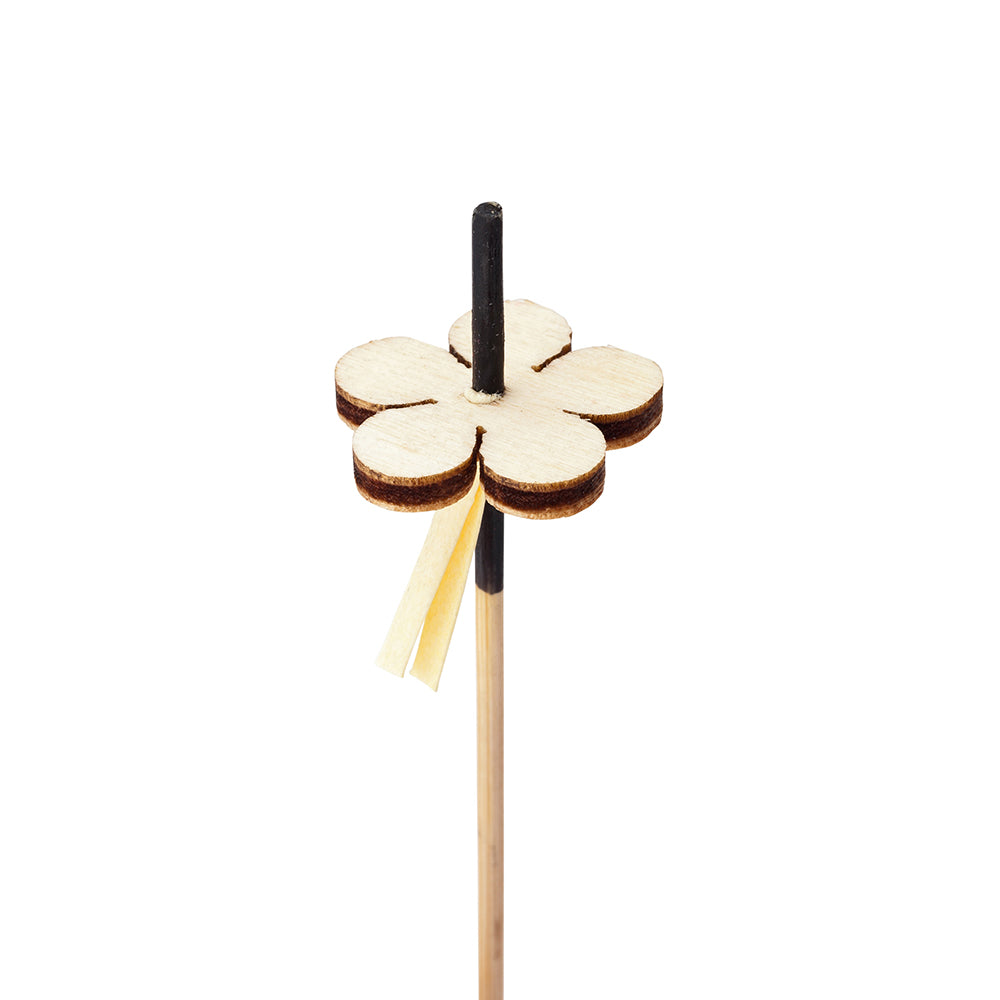 Bamboo Flower Top Skewer - 4" x 3/4" x 3/4" - 500 count box