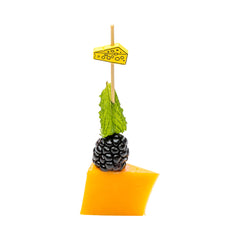 Yellow Bamboo Swiss Cheese Skewer - 4