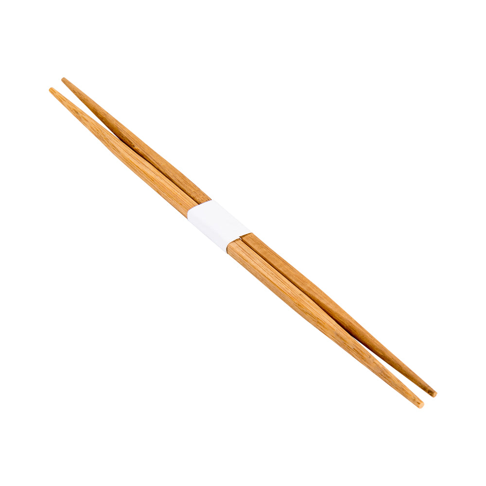 Carbonized Bamboo Contour Chopsticks - Disposable - 9 1/2" x 1/2" - 1000 count box