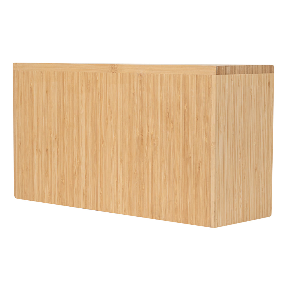 Rectangle Natural Bamboo Tall Riser - 20 1/2" x 7" x 11" - 1 count box