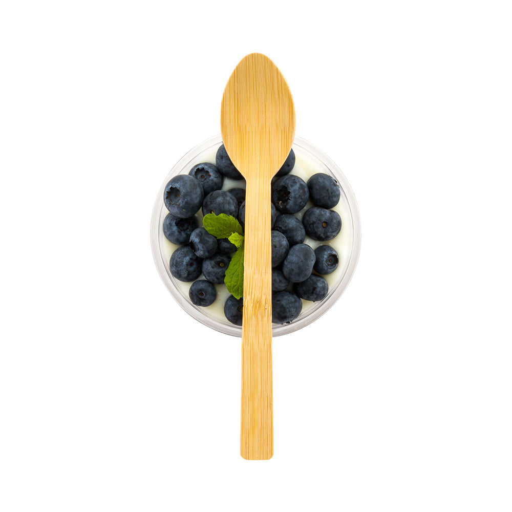 Natural Bamboo Disposable Spoon - 6 3/4" x 1 1/4" x 1/2" - 500 count box