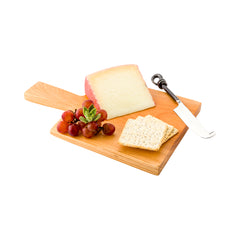 Nature Tek Square Natural Wood Serving Board - with Handle - 11 3/4