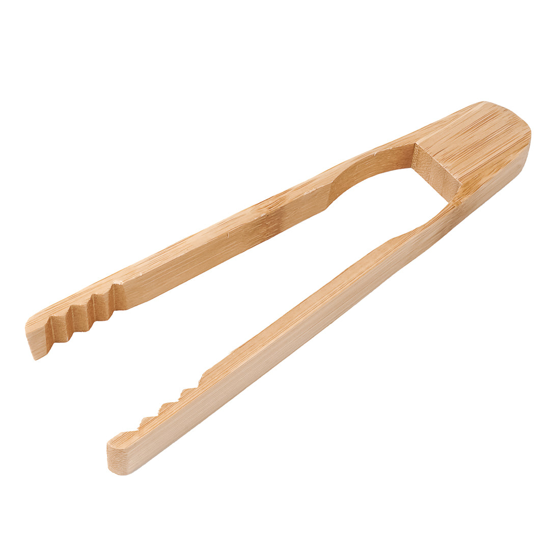 Natural Bamboo Ridged Tong - 7" - 100 count box