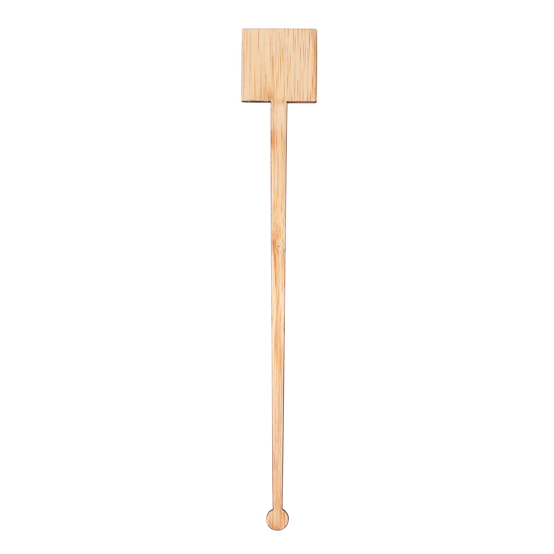 Natural Bamboo Coffee Stirrer - Square Top - 7" - 1000 count box