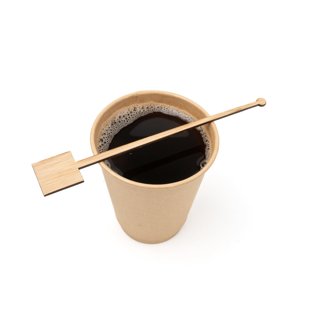 Natural Bamboo Coffee Stirrer - Square Top - 7" - 1000 count box