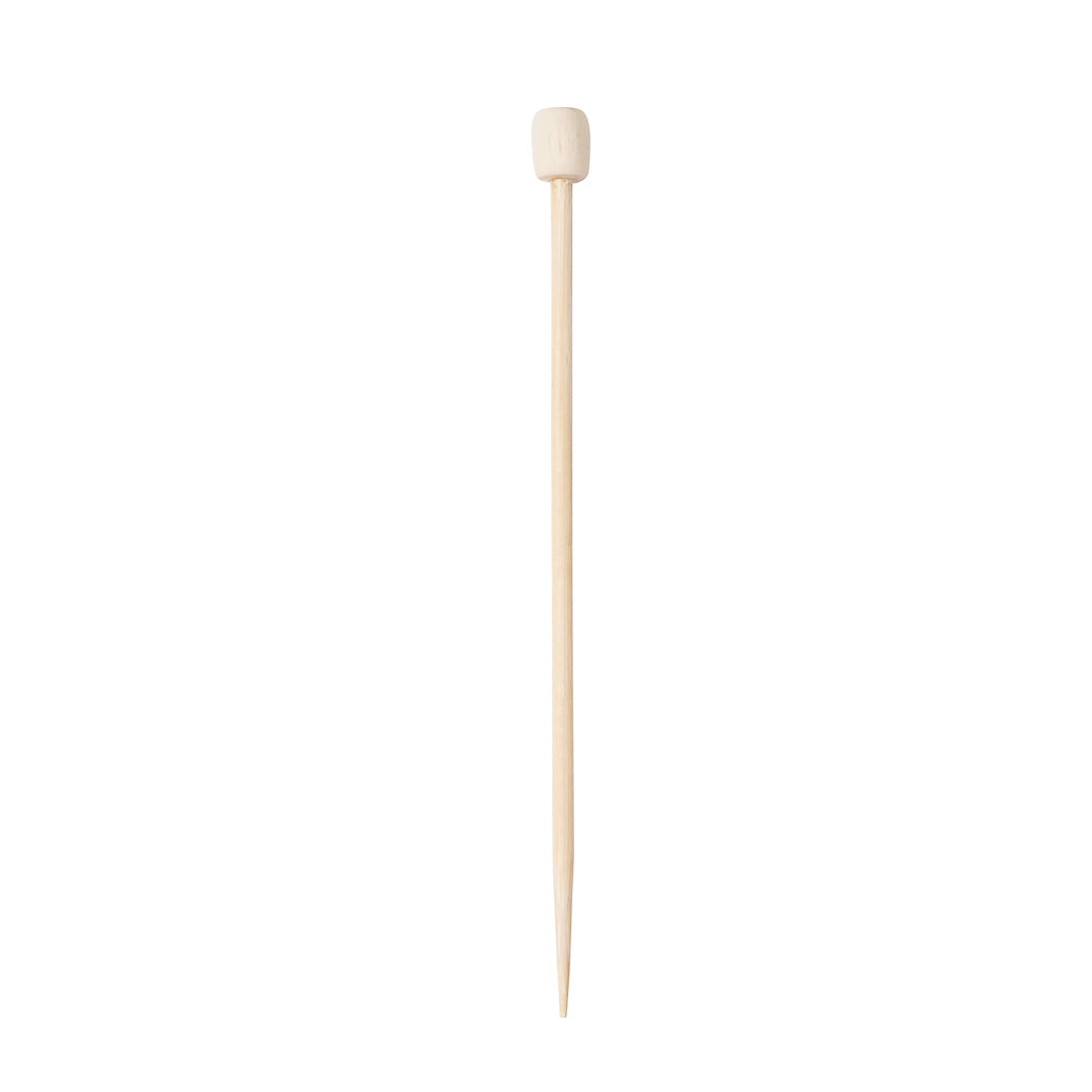 Natural Bamboo Cylinder Top Skewer - 3 1/2" - 1000 count box