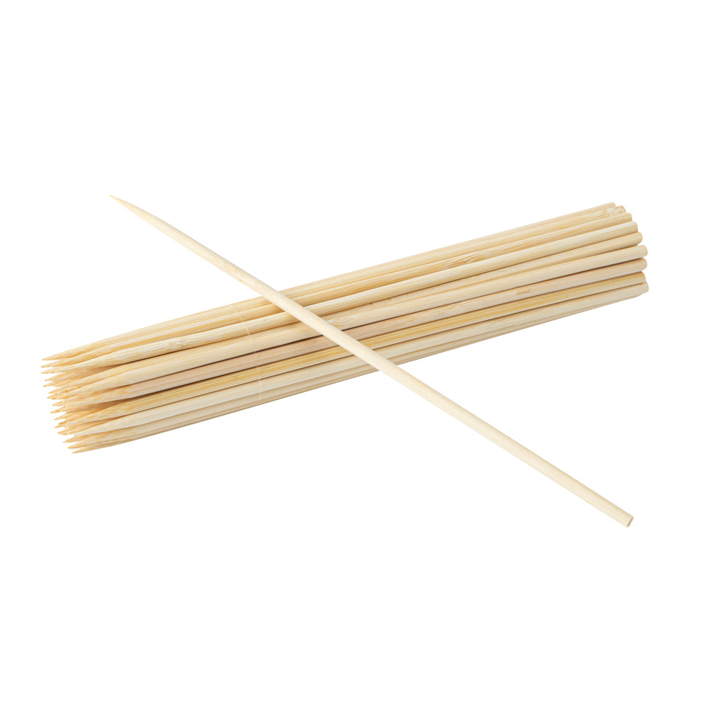 Robata Sturdy Natural Bamboo Grilling Skewer - Heavy Duty - 8" - 1000 count box