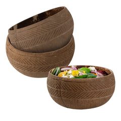 Coco Casa 21 oz Handmade Feather Coconut Bowl - 1 count box