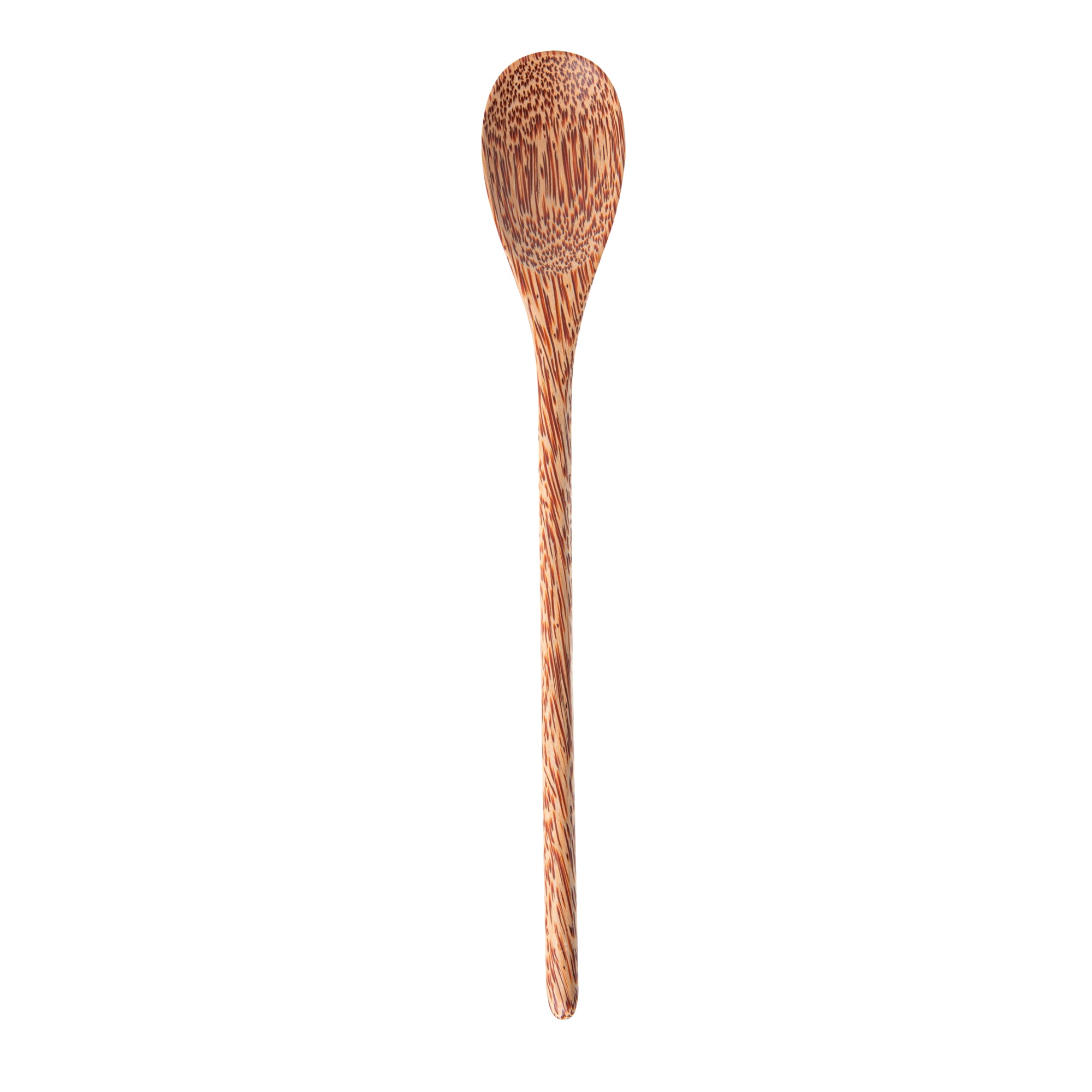 Coco Casa Natural Handmade Long Handled Coconut Spoon - 14 1/4" x 2" - 10 count box