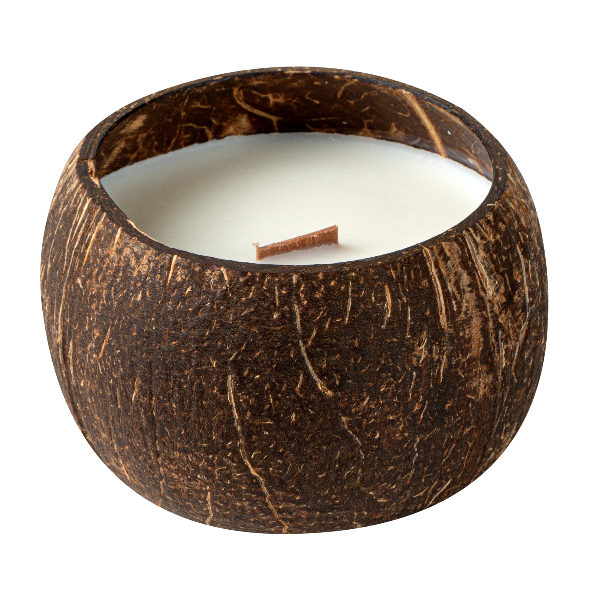 Coco Casa Handmade Coconut Shell Candle - Jasmine - 4" x 4" x 2 3/4" - 10 count box