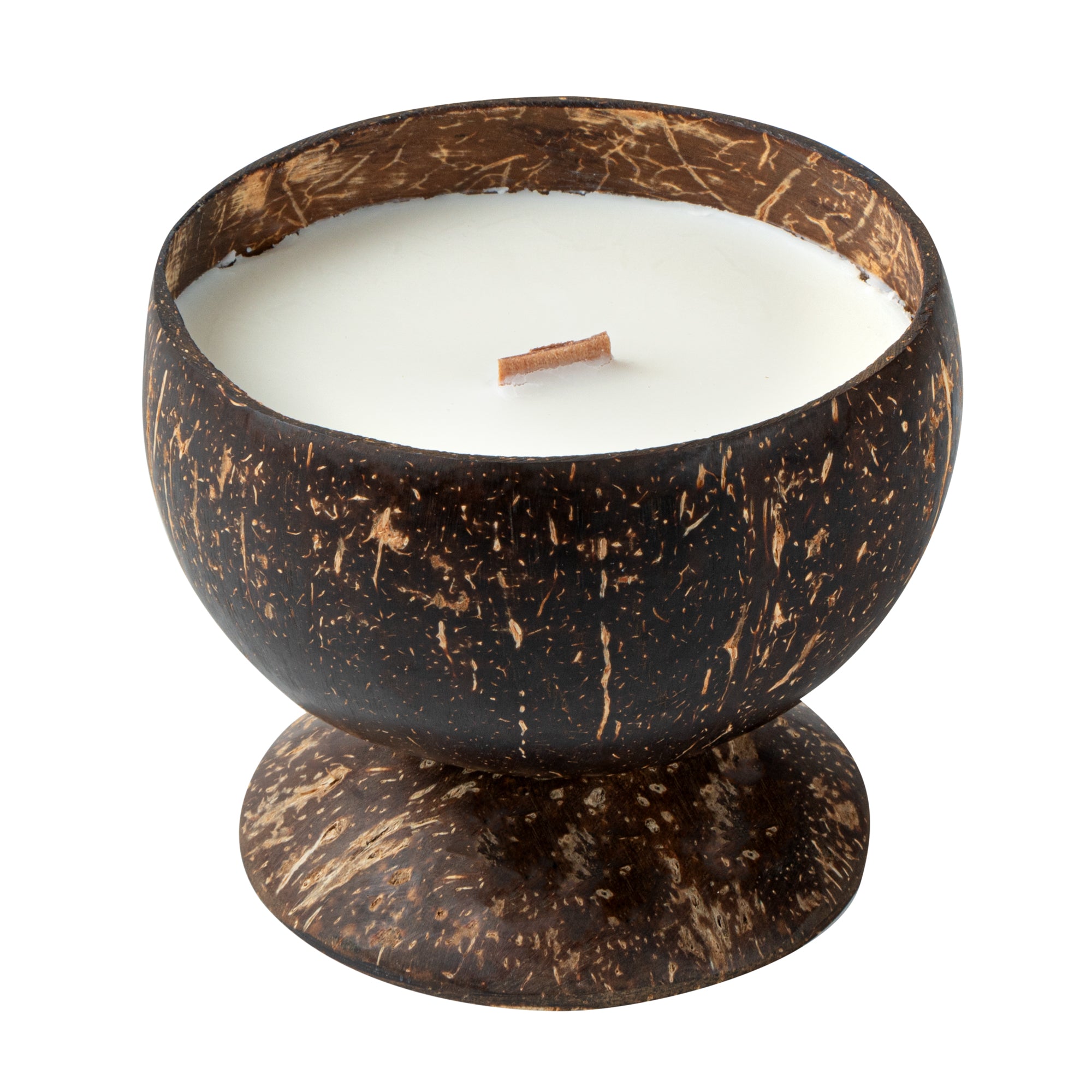 Coco Casa Handmade Coconut Candle Bowl - Sandalwood - 4" x 4" x 2 3/4" - 10 count box