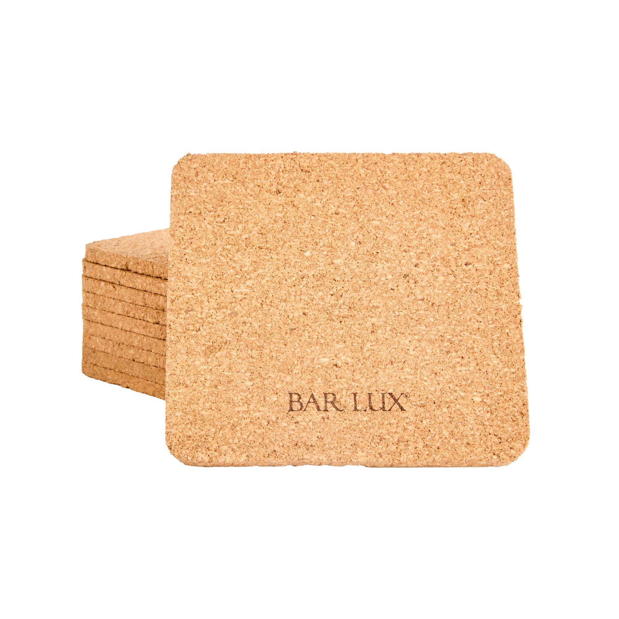 Bar Lux Square Cork Coaster - 3 1/2" - 100 count box