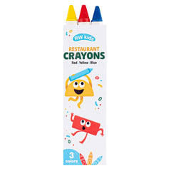 RW Kids Assorted Restaurant Crayons - 3 Pack, in Print Box - 1000 count box