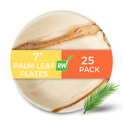 Indo Round Natural Palm Leaf Deep Plate - 7