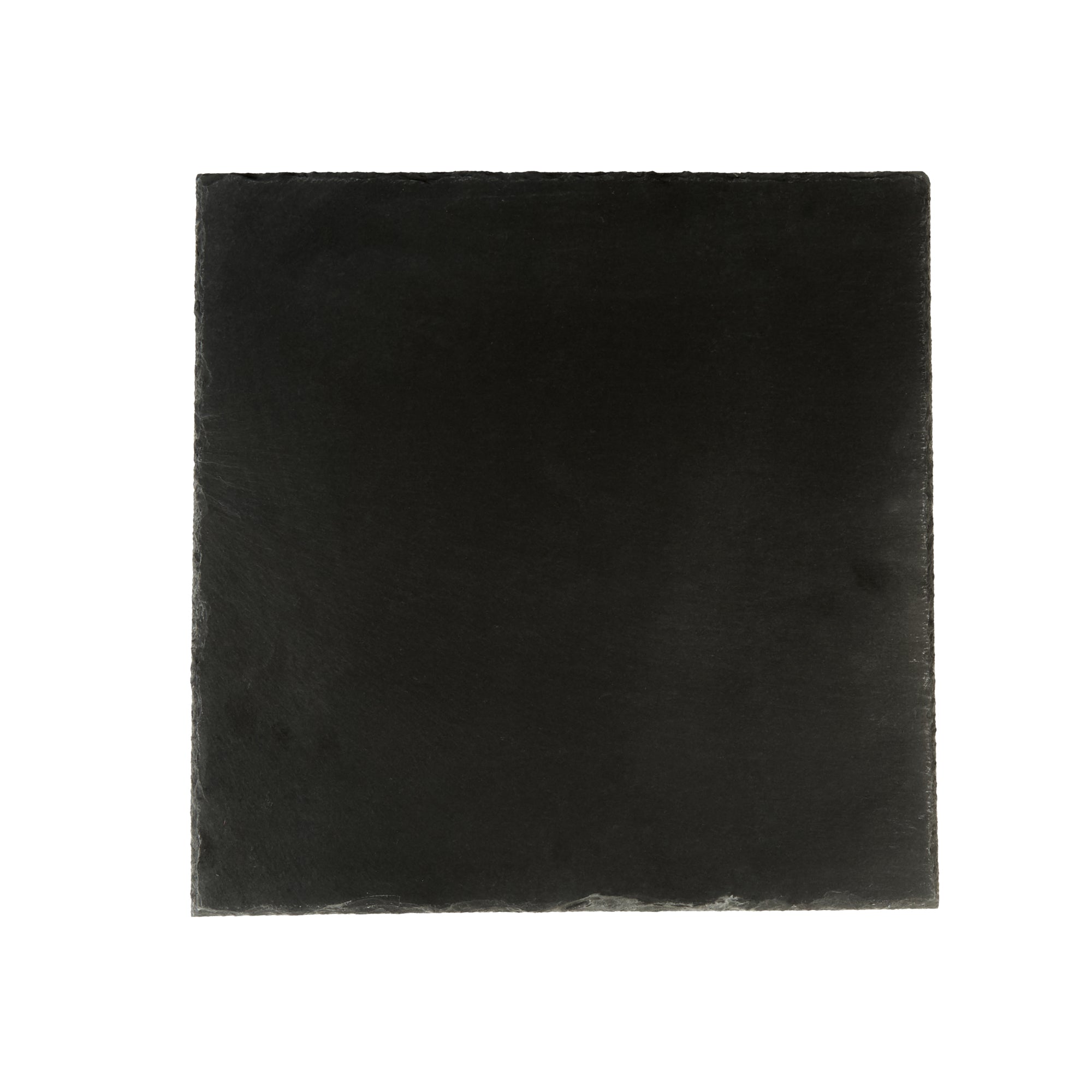 Stone Tek Square Black Slate Serving Tray - 12" x 12" - 4 count box