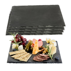 Stone Tek Square Black Slate Serving Tray - 12