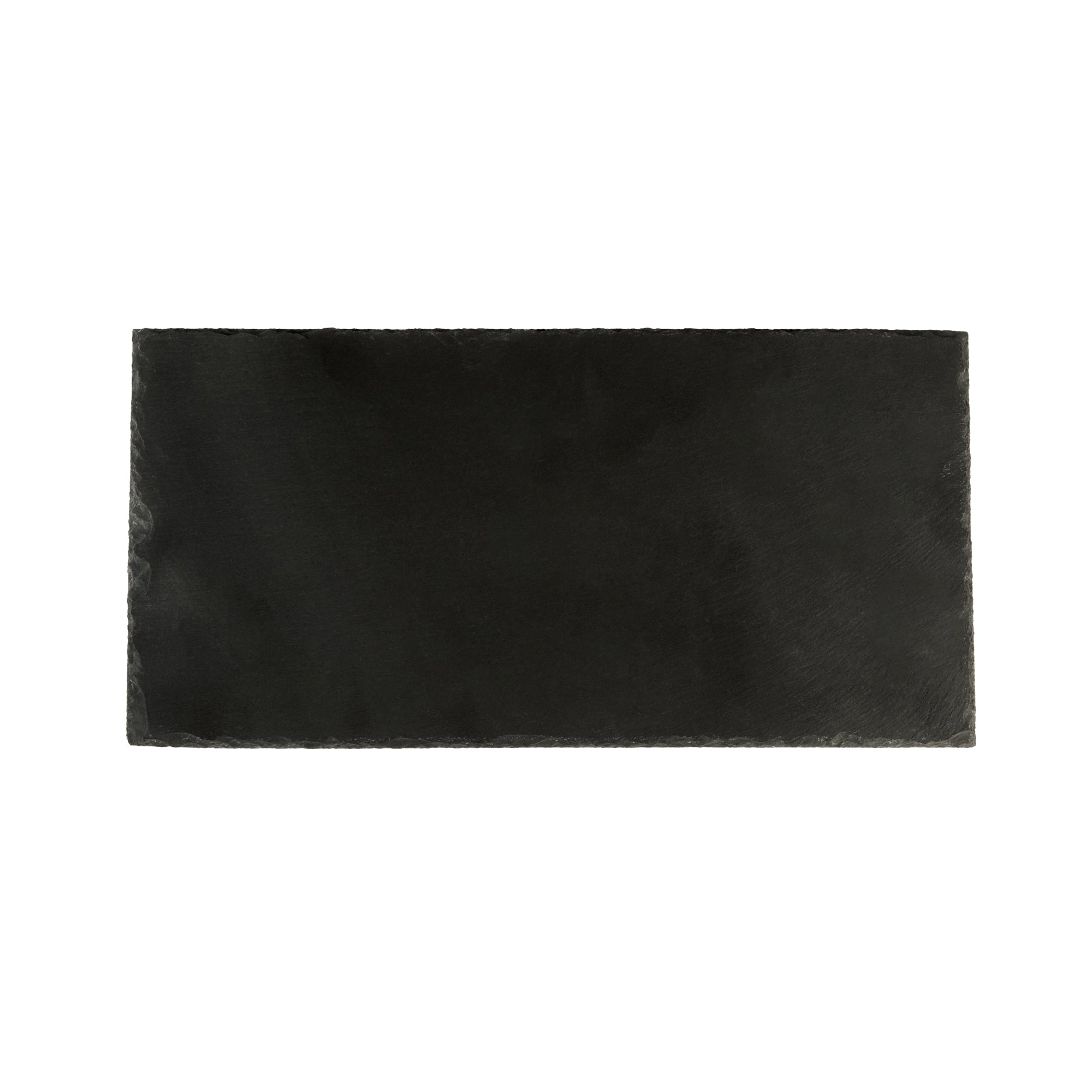 Stone Tek Rectangle Black Slate Serving Tray - 11 3/4" x 6" - 4 count box