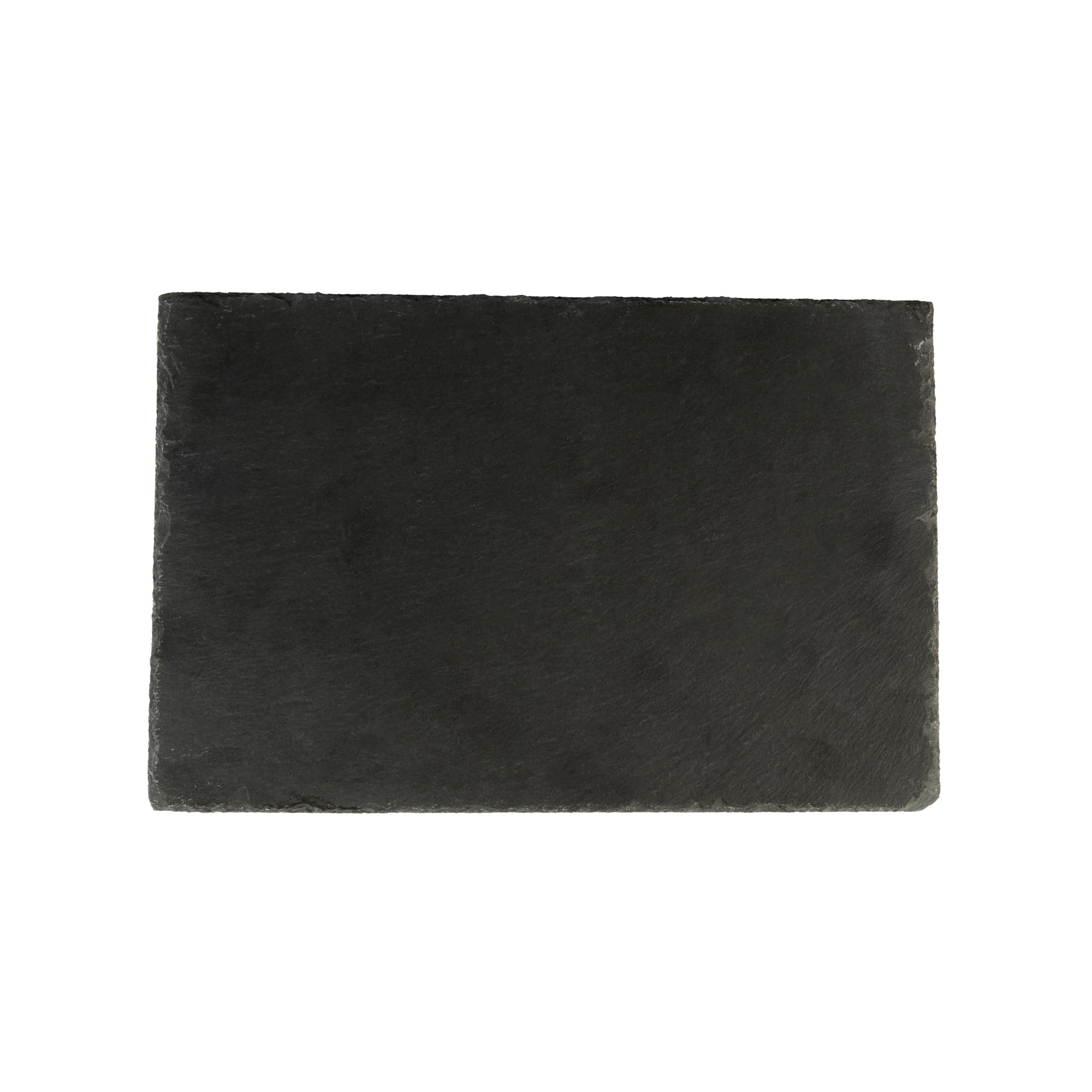 Stone Tek Rectangle Black Slate Serving Tray - 11 3/4" x 7 3/4" - 4 count box