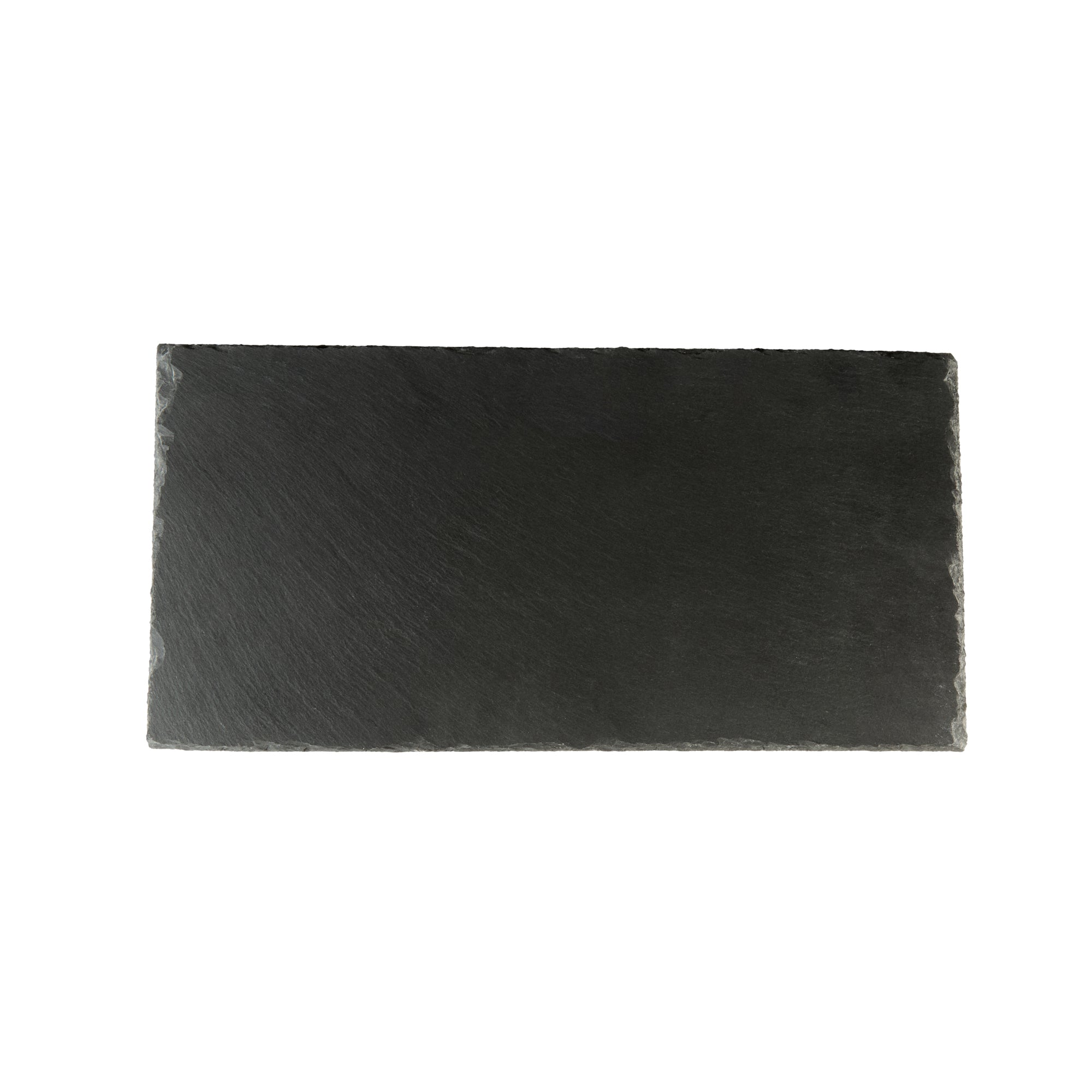 Stone Tek Rectangle Black Slate Serving Tray - 15 3/4" x 7 3/4" - 4 count box