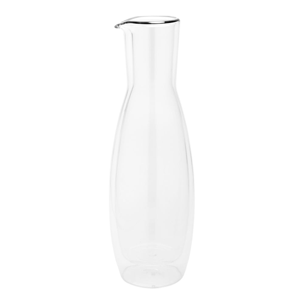 Forma 30 oz Round Glass Wine and Water Carafe - Double Wall - 4" x 4" x 11 1/2" - 1 count box