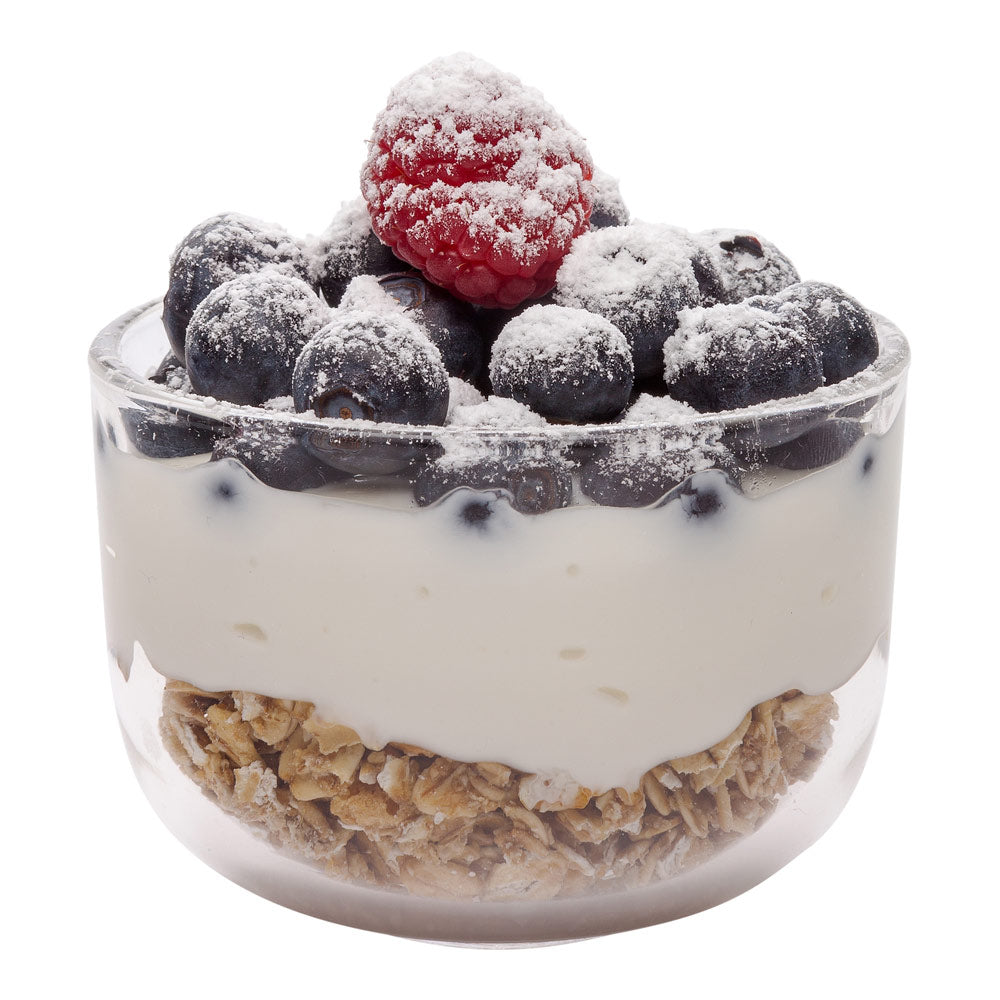 5 oz Round Glass Small Parfait Dessert Cup - 3" x 3" x 2" - 10 count box