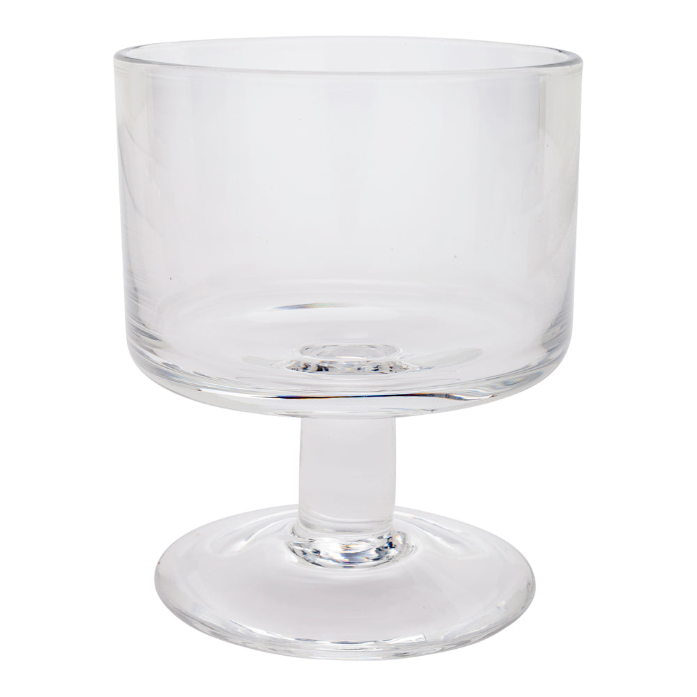 6 oz Round Glass Parfait Compote Bowl - 3" x 3" x 3 1/2" - 10 count box