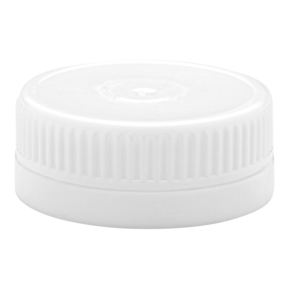 French Countryside White Plastic Replacement Cap - Tamper-Evident, Fits 10 oz Square Bottle - 1 3/4" x 1 3/4" x 3/4" - 10 count box