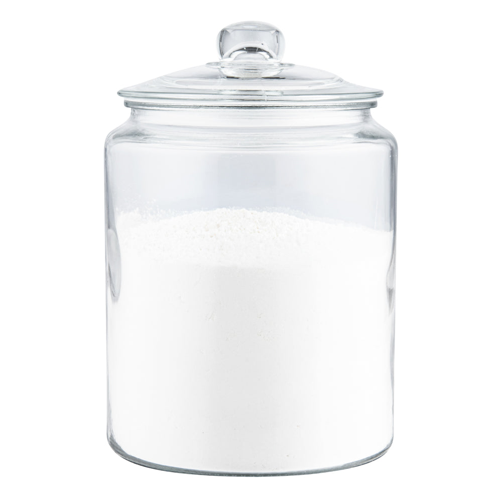 Vetri 1.5 gal Glass Storage Jar - with Glass Lid - 7 3/4" x 7 3/4" x 10 3/4" - 1 count box