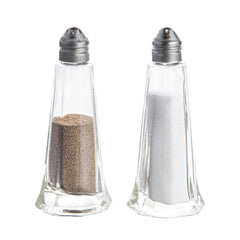 RW Base 1 oz Glass Salt and Pepper Shaker Set - Tower Style - 1 count box