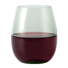 Vetri 15 oz Green Stemless Wine Glass - 3 3/4