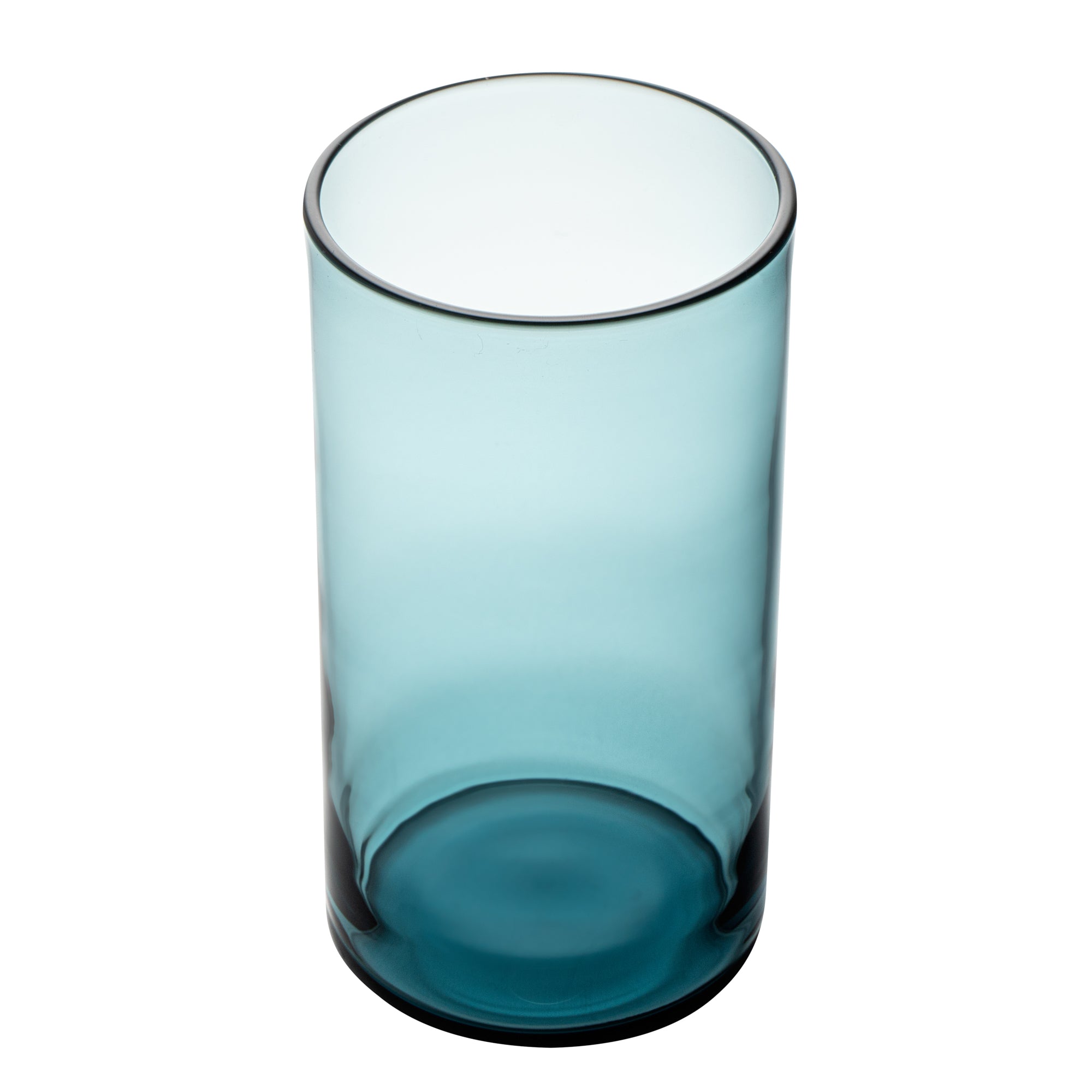 Vetri 16 oz Blue Beverage Glass - 3" x 3" x 5 1/2" - 24 count box