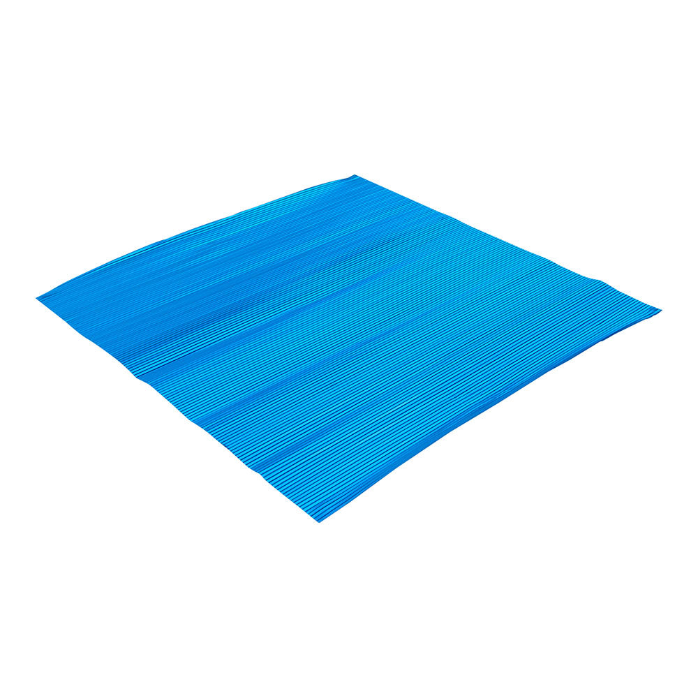 Foil Lux Electric Blue Aluminum Wrap and Basket Liner - Ripple  - 12" x 12" - 500 count box