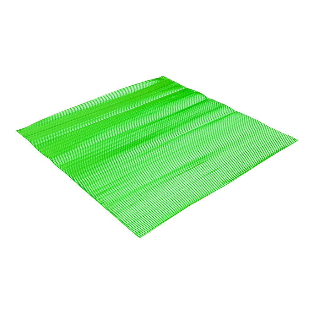 Foil Lux Green Aluminum Wrap and Basket Liner - Ripple  - 12" x 12" - 500 count box