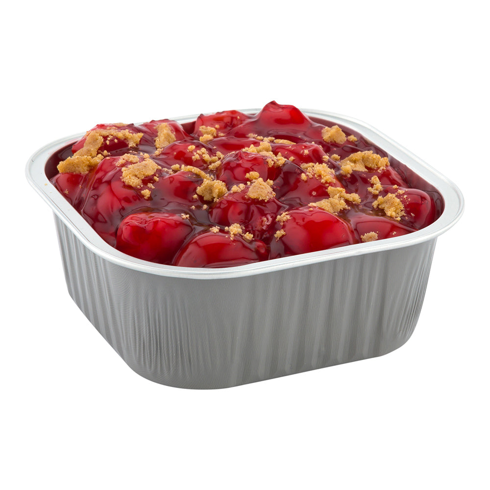 10 oz Square Gray Aluminum Baking Cup - Lids Available - 4 1/4" x 4 1/4" x 1 1/2" - 100 count box