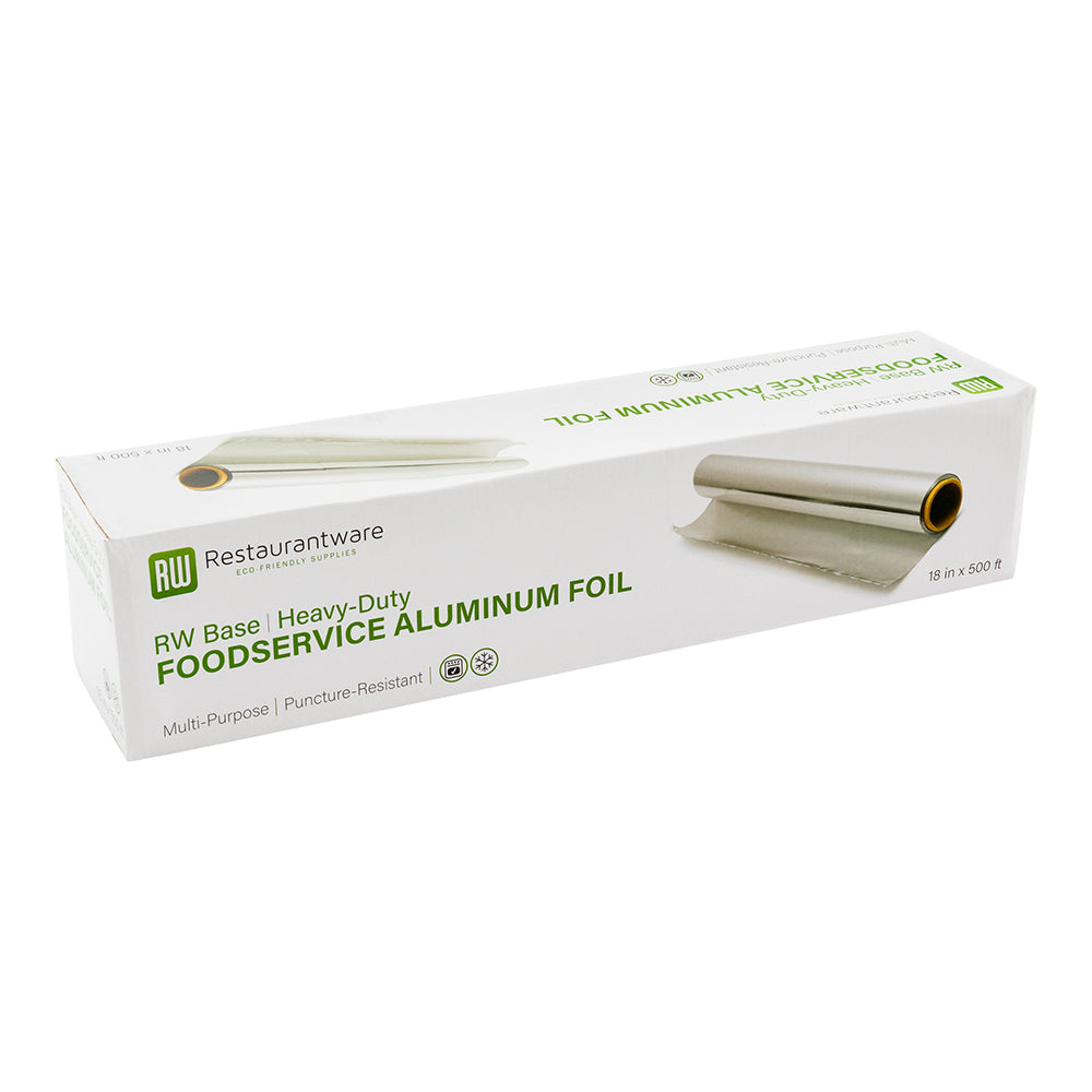 RW Base Foodservice Heavy-Duty Aluminum Foil Roll - 18" x 500' - 1 count box